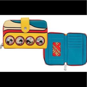 LOUNGEFLY THE BEATLES YELLOW SUBMARINE ZIP AROUND WALLET *NWT*